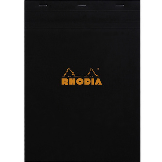 Clairefontaine, Poznámkový blok Rhodia Basics, A4, 80 listů, čtverečkovaný, černý