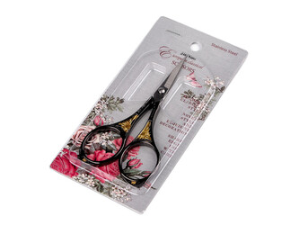 Nůžky vyšívací zdobené, celokovové - 1 ks - 2 viz foto antracit