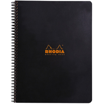 Clairefontaine, Zápisník Rhodia Classic Meeting book, A4+, 80 listů, černý