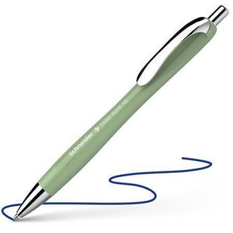 Kuličkové pero "Slider Rave XB", zelená, 0,7 mm, stiskací mechanismus, SCHNEIDER 132544