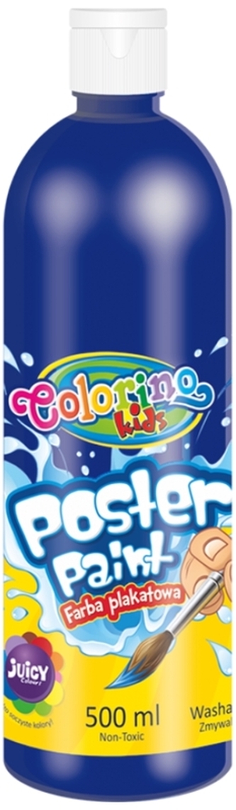Farba plakatowa 500 ml butla granatowa Colorino, Patio