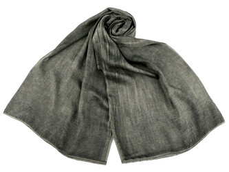 Letní šátek / šála melír viskózový 80x210 cm - 1 ks - 3 zelená