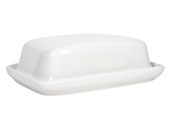 HIT Dóza na máslo keramická bílá 18x13,5x6cm HT-24302136