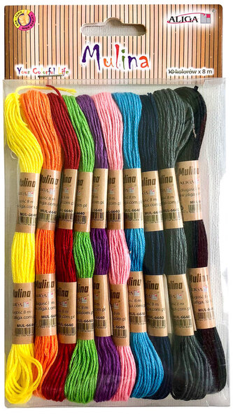 Mulina 10m 10 kol. na blistrze MUL-6640, Aliga