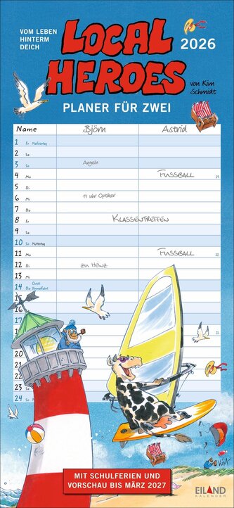 Local heroes Planer für zwei  2026