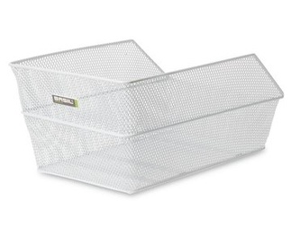 koš BASIL Cento zadní drátěný bílý