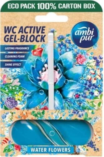 Ambipur WC Active gel-blok vodní květy 45g