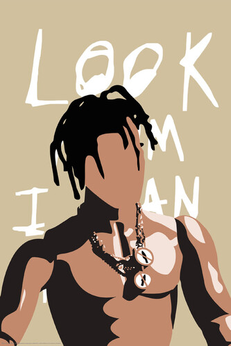 Plakát, Obraz - Rapper Minimalistic, 61 × 91.5 cm