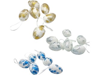 Kraslice 6ks, metalické barvy mix