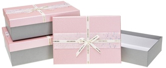 Zestaw pudełek PUG-23220-PR pink 3szt., Rozette