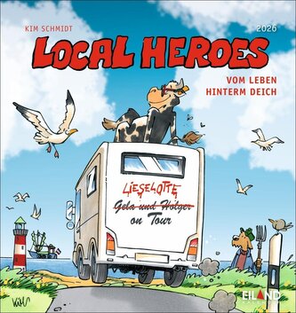 Local Heroes Postkartenkalender 2026 - Vom Leben hinter´m Deich