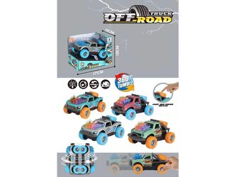 Auto terénní na setrvačník s efekty