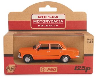 Fiat 125p MR pomarańczowy