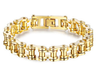 Moto náramek Gaira 30024 - zlatý