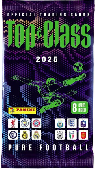 PANINI TOP CLASS 2025 Sběratelské karty Pure Football set 8ks PANINI TOP CLASS 2025 Sběratelské karty Pure Football set 8ks