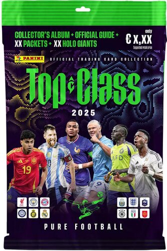 PANINI TOP CLASS 2025 Starter set album + 4x booster sběratelské karty v sáčku