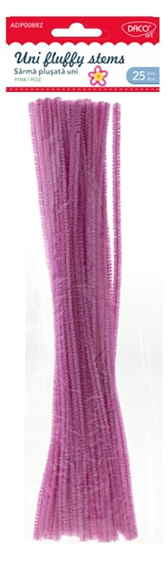 Drátky chlupaté růžové /25 ks/