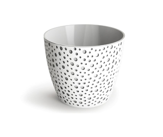 Plastový obal na květiny Vero 110, světle popelavý