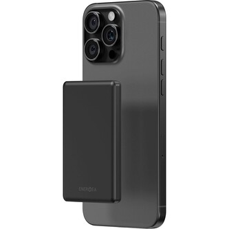 ENERGEA AluPac Mini 5K, MagSafe hliníková powerbanka, 5000mAh, černá