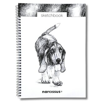 Szkicownik A4/50K na spirali z perforacją - Pies