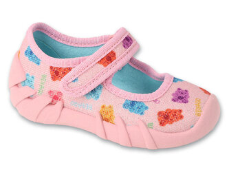 109P268 19 - dívčí botičky Befado, růžové,medvídci 109P268_19
