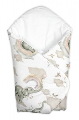 Zavinovačka s kokosovou výztuží, bavlna, Slon a Duha, bílá