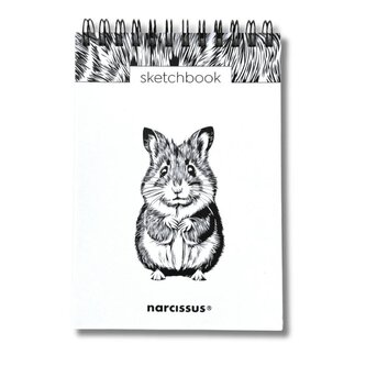 Szkicownik A6/60K na spirali - Chomik