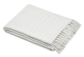 Bavlněný pléd AMAZONICA krémová 125x150 cm France