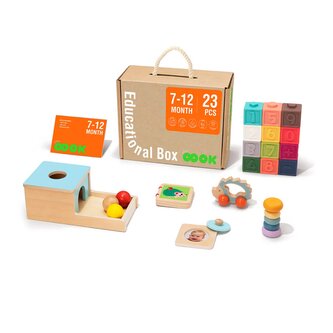 7–12 mesiacov Edukačný box Mini 6 ks 7–12 mesiacov Edukačný box Mini 6 ks
