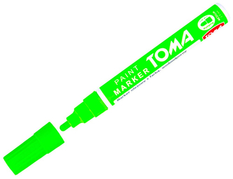 Marker olejny Medium 2.5 mm ziel. fluo 440, Toma