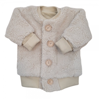 Dětská hřejivá bundička/mikina medvídek, béžová, 56/62; 56/62 (0-3m)