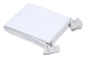 Bavlněný pléd MARLOW bílá 125x150 cm France