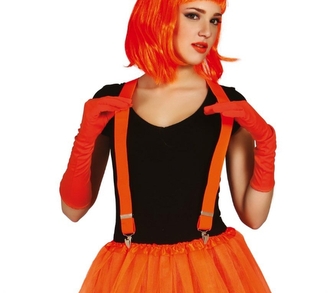 Neonové kšandy oranžové - univerzální