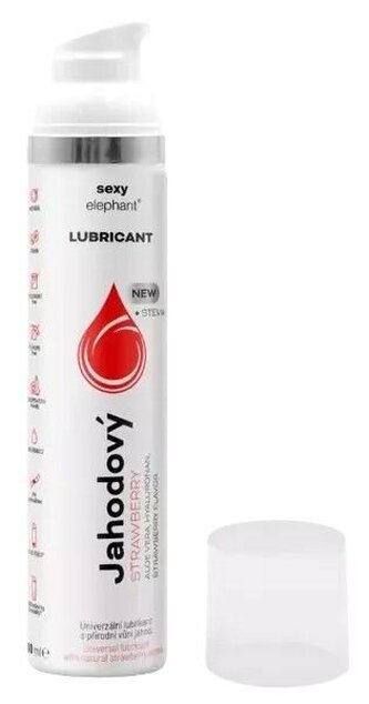 Sexy Elephant Lubricant Lubrikační gel Strawberry 100 ml unisex