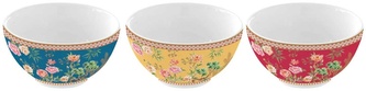 Sada tří porcelánových misek Jardins D´Orient