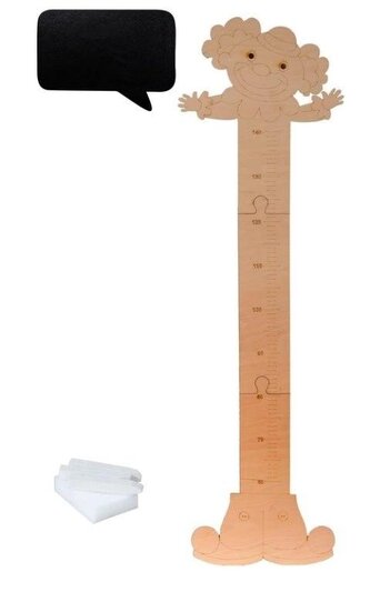 Miarka drewniana wzrostu Klaun