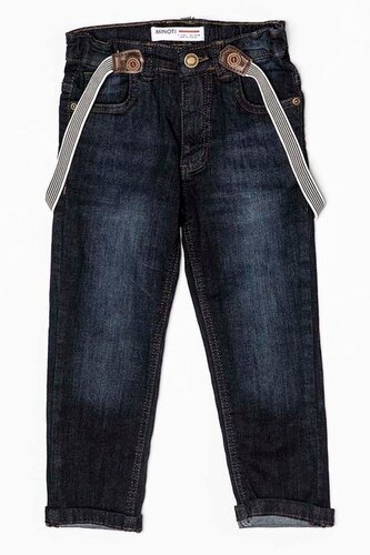 Kalhoty džínové se šlemi, Minoti, COOL 2, modrá - 98/104