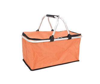 košík nákupní skládací 46x27x23cm Al+polyester OR