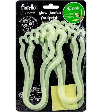 Ozdoby fluorescencyjne Stopy 6szt