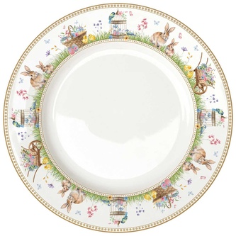 Porcelánový jídelní talíř Spring Bloom