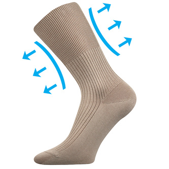 Lonka® ponožky Zdravan béžová 38-39 (25-26) 3 páry