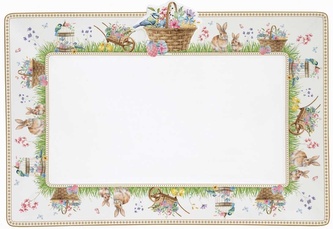 Porcelánový servírovací talíř Spring Bloom