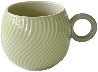 Porcelánový hrnek Wave Green