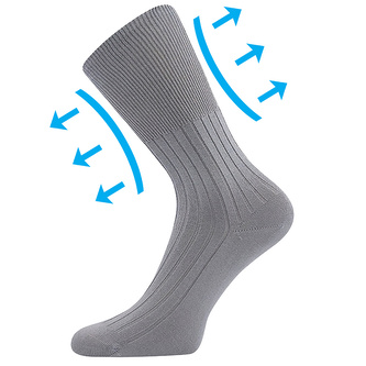 Lonka® ponožky Zdravan šedá 41-42 (27-28) 3 páry