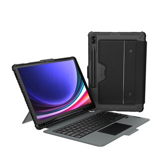 Nillkin Bumper Combo Keyboard Case (Backlit Version) pro Samsung Tab S9+ Black (Pošk. Balení)