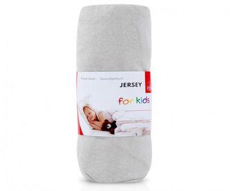 Dětské jersey prostěradlo KIBI světle šedé , velikost 80x160