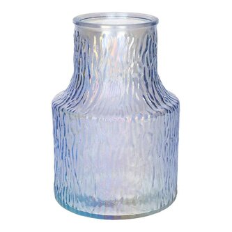 VÁZA POLINA 8.9X13.5X19.8CM FIALOVÁ PERLEŤOVÁ