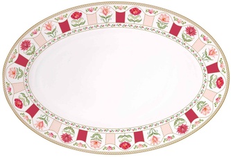 Porcelánový servírovací talíř Flowery