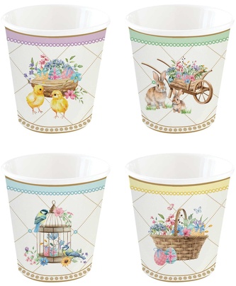 Porcelánové pohárky na espresso Spring Bloom