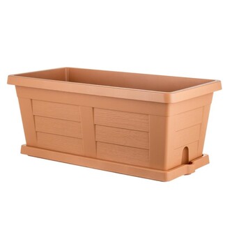 BAMA Set truhlík s podmiskou Legno 40cm, terracotta